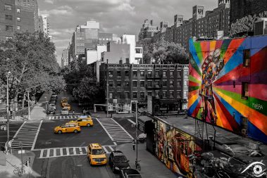 états unis, usa photographie photography trip travel voyage nikon d800 amérique america ville city paysage landscape summer été, new york, tag mur wall, noir et blanc, black and white, high line